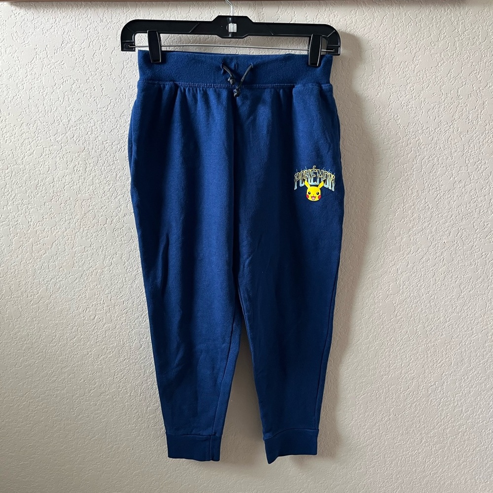 Pokémon Boys Pikachu Cotton Hoodie & Sweatpants Set Navy Blue Size M - Picture 5 of 8